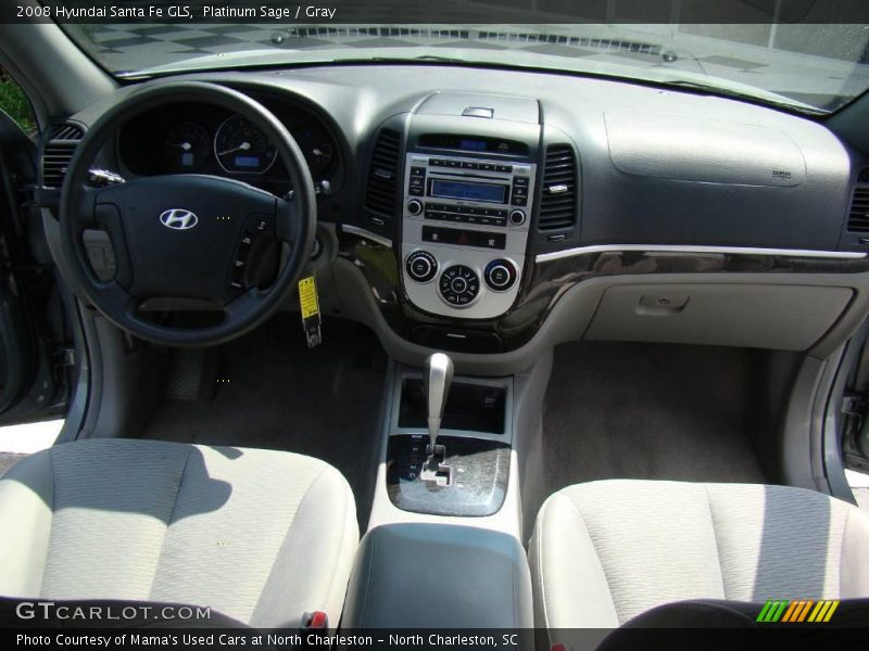Platinum Sage / Gray 2008 Hyundai Santa Fe GLS