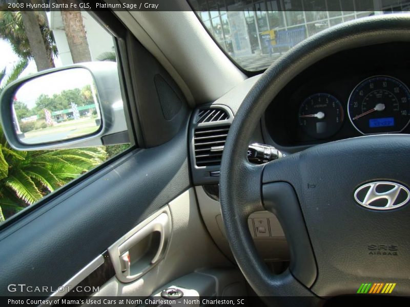 Platinum Sage / Gray 2008 Hyundai Santa Fe GLS