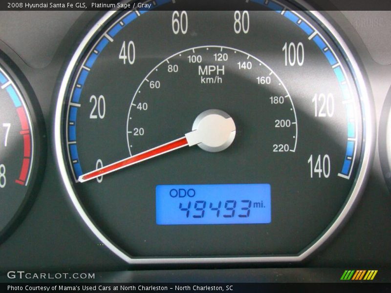 Platinum Sage / Gray 2008 Hyundai Santa Fe GLS