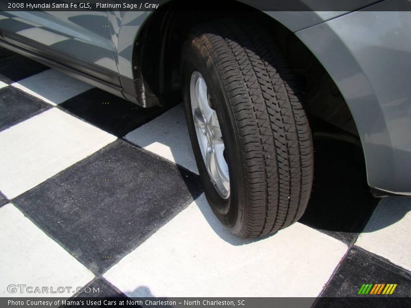 Platinum Sage / Gray 2008 Hyundai Santa Fe GLS