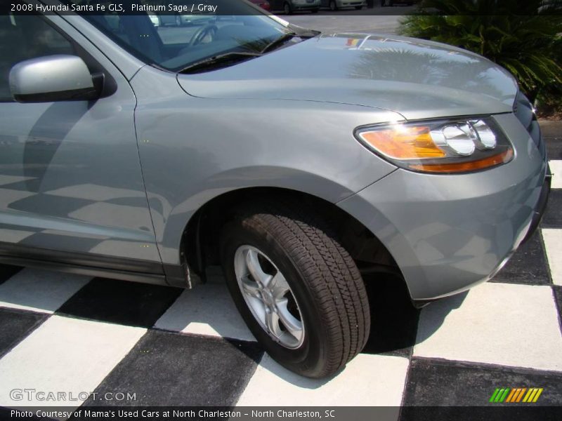 Platinum Sage / Gray 2008 Hyundai Santa Fe GLS