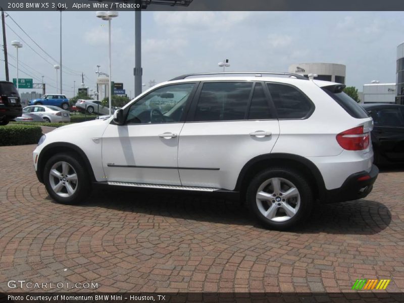 Alpine White / Tobacco 2008 BMW X5 3.0si