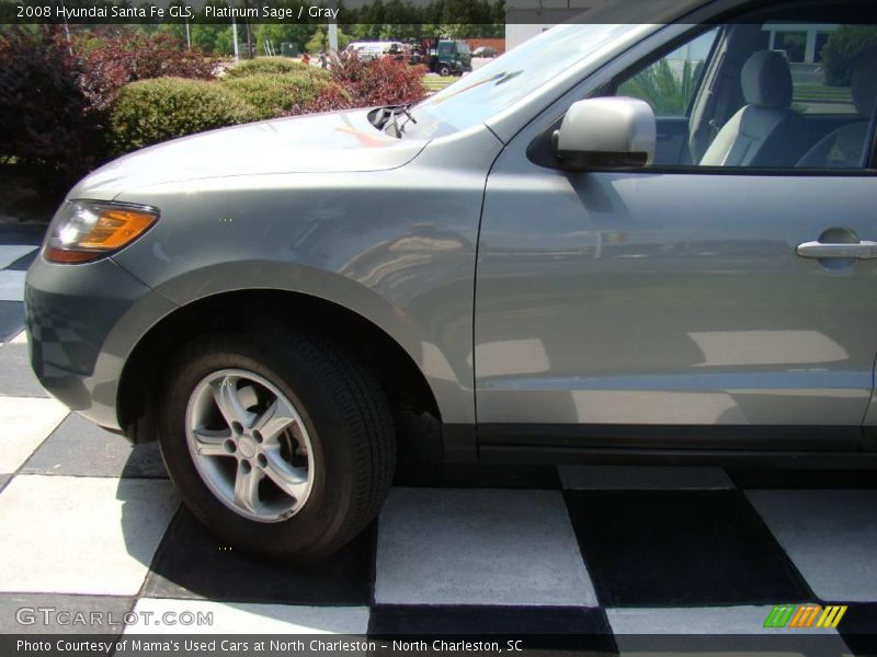 Platinum Sage / Gray 2008 Hyundai Santa Fe GLS