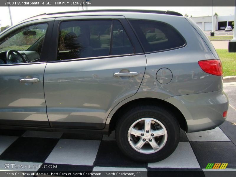 Platinum Sage / Gray 2008 Hyundai Santa Fe GLS