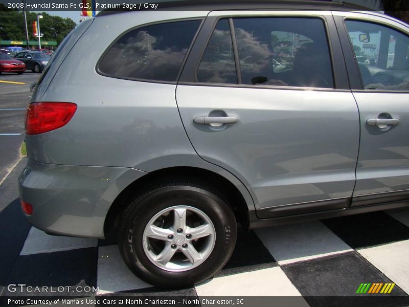 Platinum Sage / Gray 2008 Hyundai Santa Fe GLS