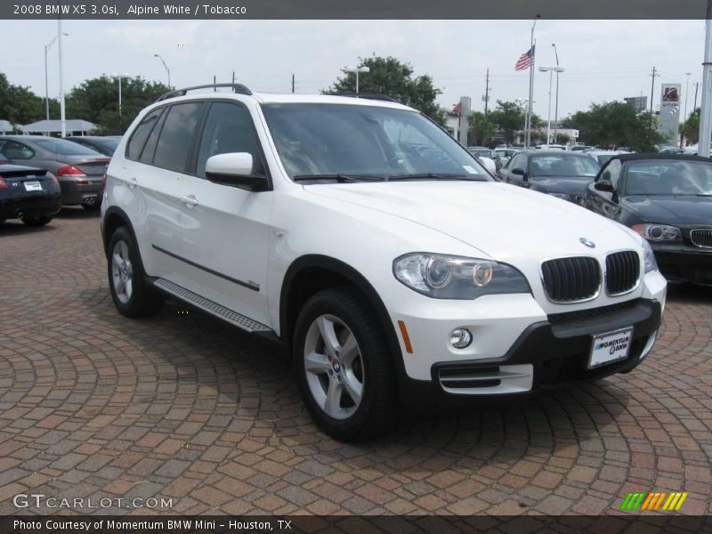 Alpine White / Tobacco 2008 BMW X5 3.0si