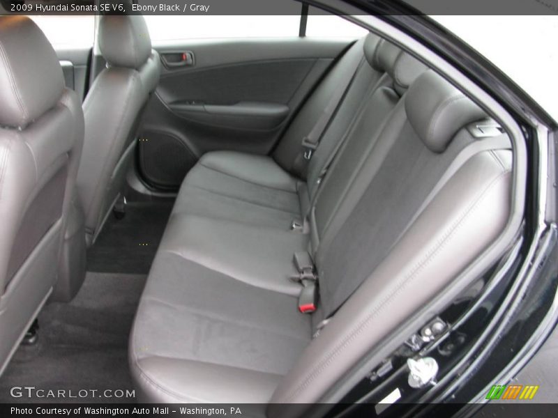 Ebony Black / Gray 2009 Hyundai Sonata SE V6
