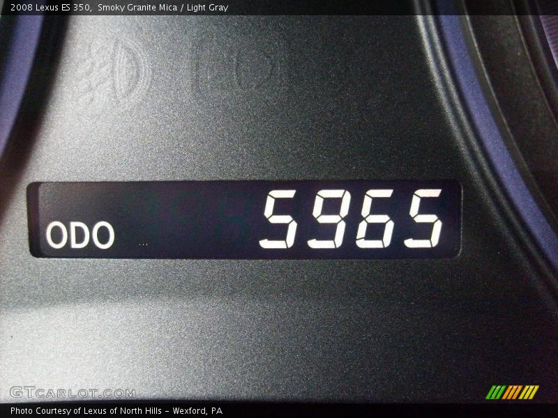 Smoky Granite Mica / Light Gray 2008 Lexus ES 350