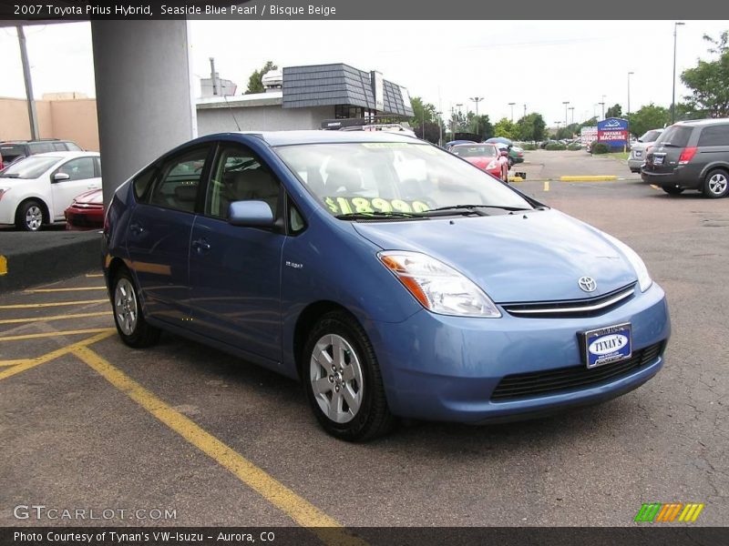 Seaside Blue Pearl / Bisque Beige 2007 Toyota Prius Hybrid