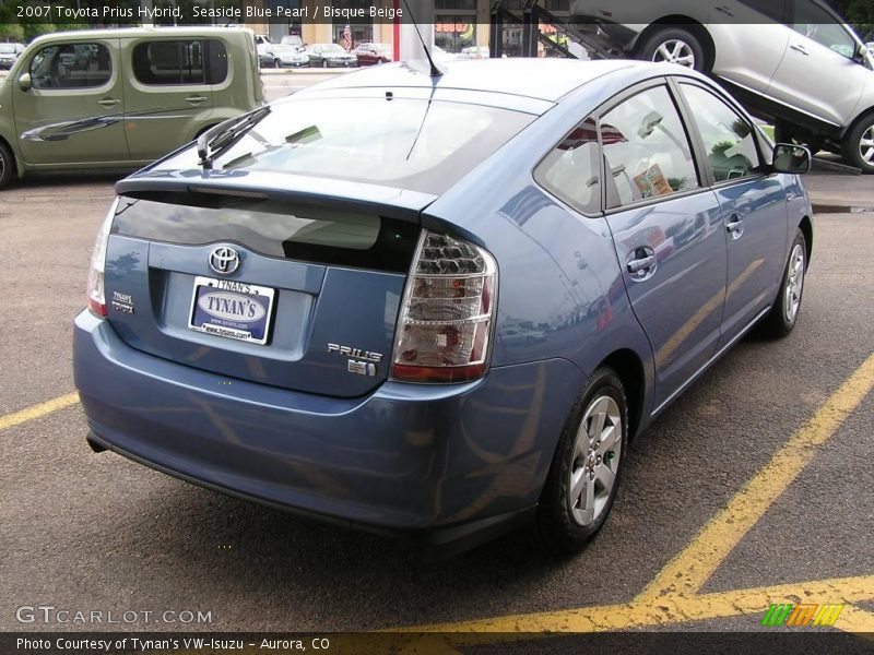 Seaside Blue Pearl / Bisque Beige 2007 Toyota Prius Hybrid