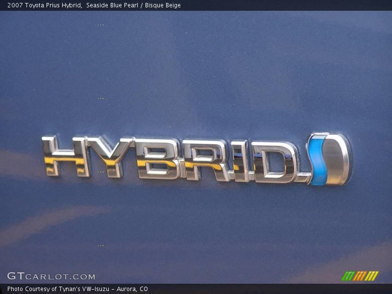 Seaside Blue Pearl / Bisque Beige 2007 Toyota Prius Hybrid
