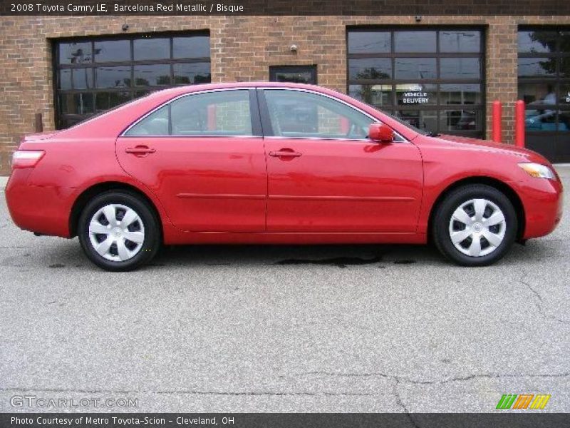 Barcelona Red Metallic / Bisque 2008 Toyota Camry LE
