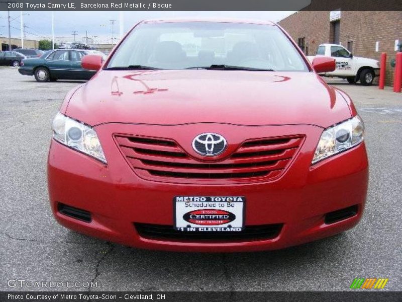 Barcelona Red Metallic / Bisque 2008 Toyota Camry LE