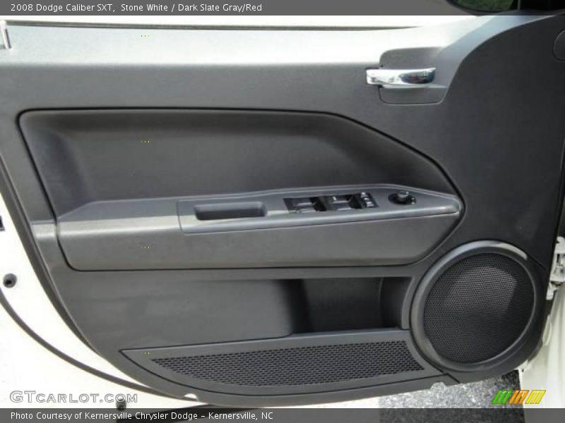 Stone White / Dark Slate Gray/Red 2008 Dodge Caliber SXT