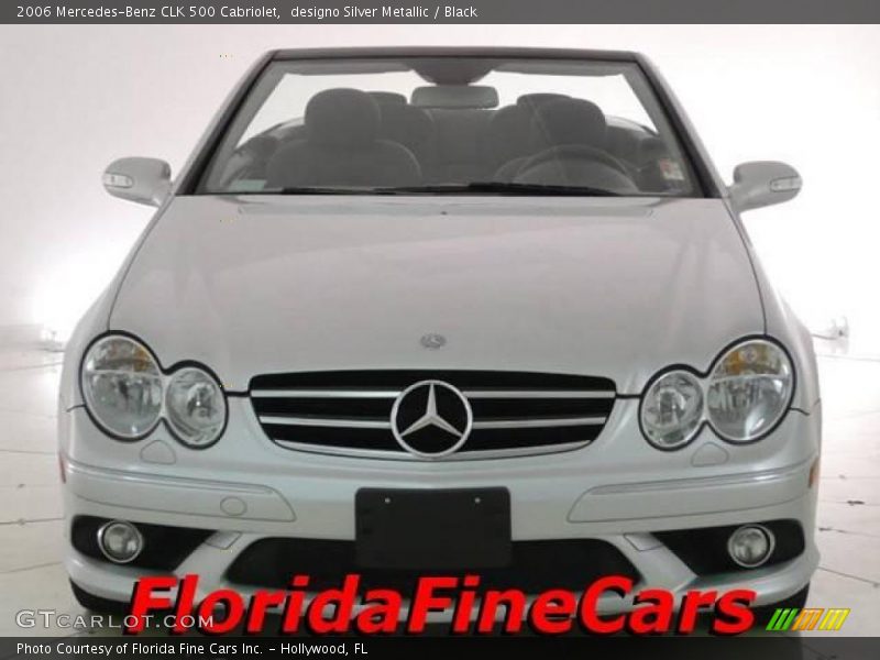 designo Silver Metallic / Black 2006 Mercedes-Benz CLK 500 Cabriolet