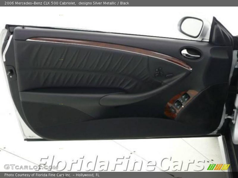 designo Silver Metallic / Black 2006 Mercedes-Benz CLK 500 Cabriolet