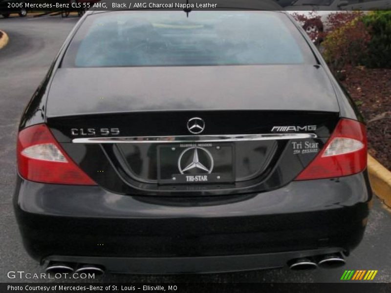 Black / AMG Charcoal Nappa Leather 2006 Mercedes-Benz CLS 55 AMG