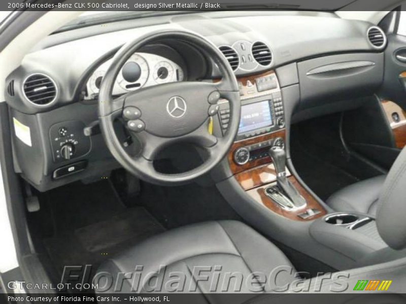 designo Silver Metallic / Black 2006 Mercedes-Benz CLK 500 Cabriolet