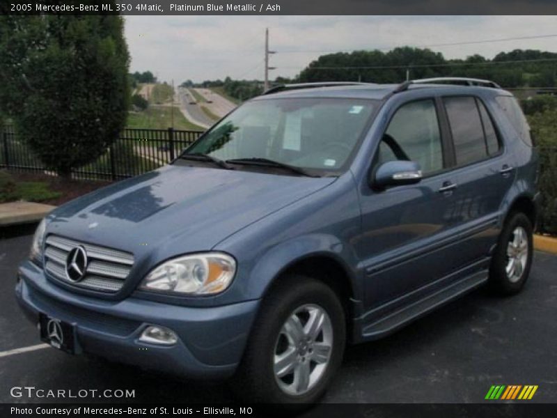 Platinum Blue Metallic / Ash 2005 Mercedes-Benz ML 350 4Matic