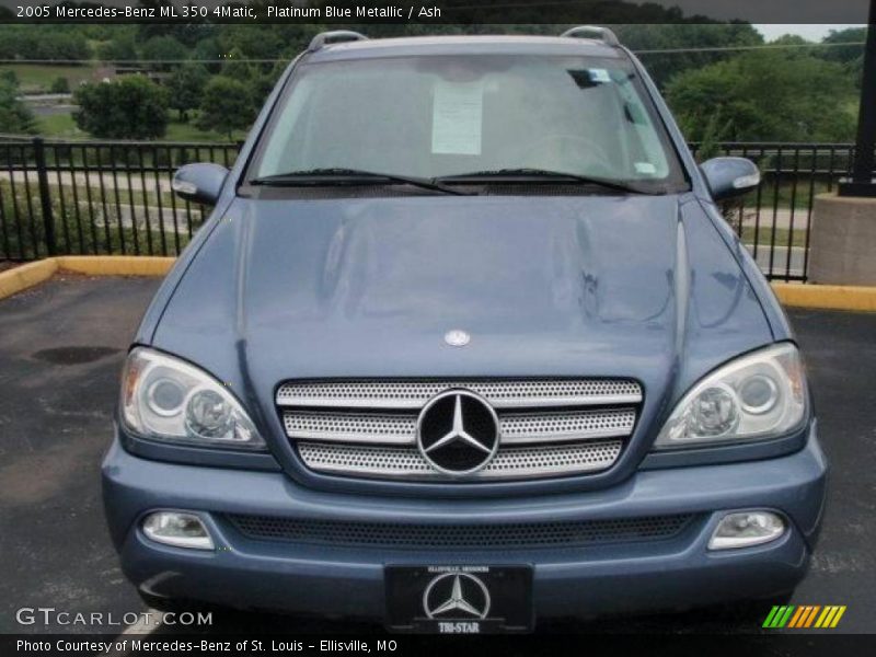 Platinum Blue Metallic / Ash 2005 Mercedes-Benz ML 350 4Matic