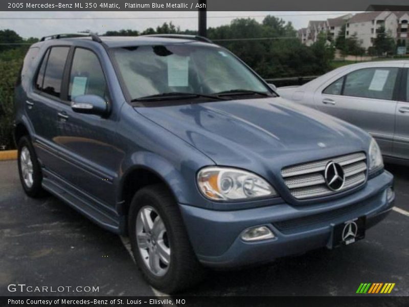 Platinum Blue Metallic / Ash 2005 Mercedes-Benz ML 350 4Matic