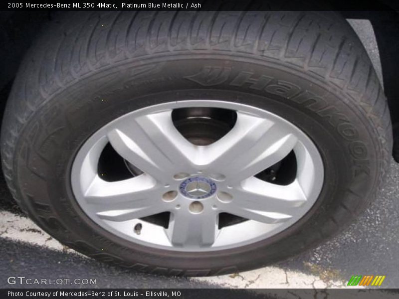 Platinum Blue Metallic / Ash 2005 Mercedes-Benz ML 350 4Matic