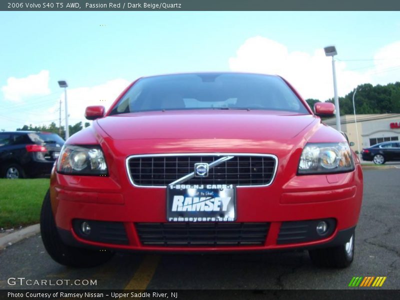 Passion Red / Dark Beige/Quartz 2006 Volvo S40 T5 AWD
