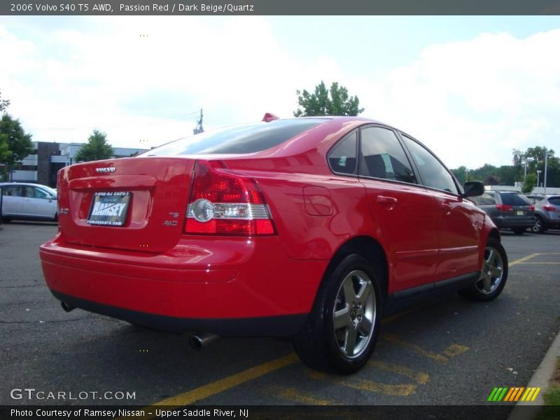 Passion Red / Dark Beige/Quartz 2006 Volvo S40 T5 AWD