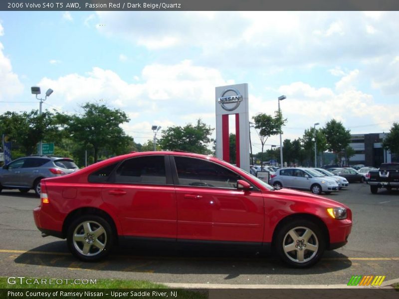 Passion Red / Dark Beige/Quartz 2006 Volvo S40 T5 AWD