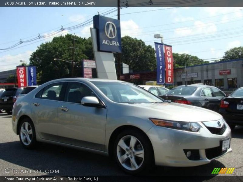 Palladium Metallic / Ebony 2009 Acura TSX Sedan