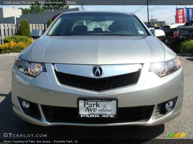 Palladium Metallic / Ebony 2009 Acura TSX Sedan
