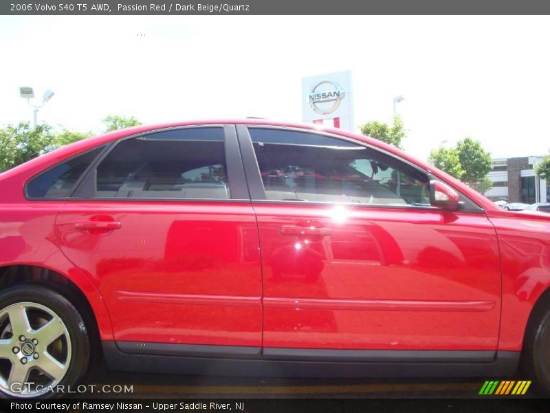 Passion Red / Dark Beige/Quartz 2006 Volvo S40 T5 AWD