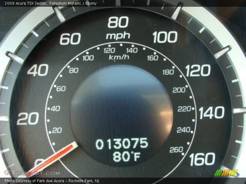 Palladium Metallic / Ebony 2009 Acura TSX Sedan