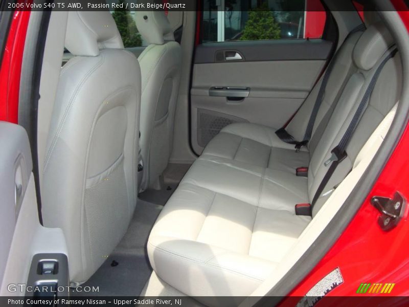 Passion Red / Dark Beige/Quartz 2006 Volvo S40 T5 AWD