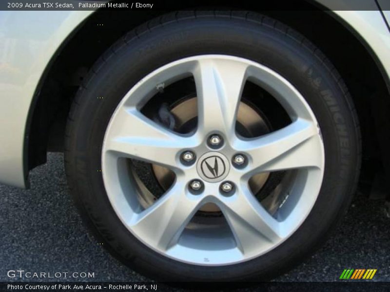 Palladium Metallic / Ebony 2009 Acura TSX Sedan