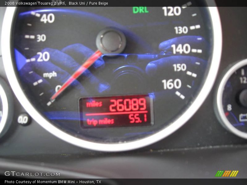 Black Uni / Pure Beige 2008 Volkswagen Touareg 2 VR6