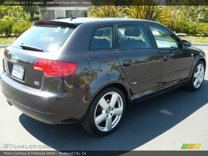 Lava Grey Pearl Effect / Black 2008 Audi A3 3.2 quattro