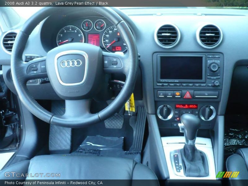 Lava Grey Pearl Effect / Black 2008 Audi A3 3.2 quattro