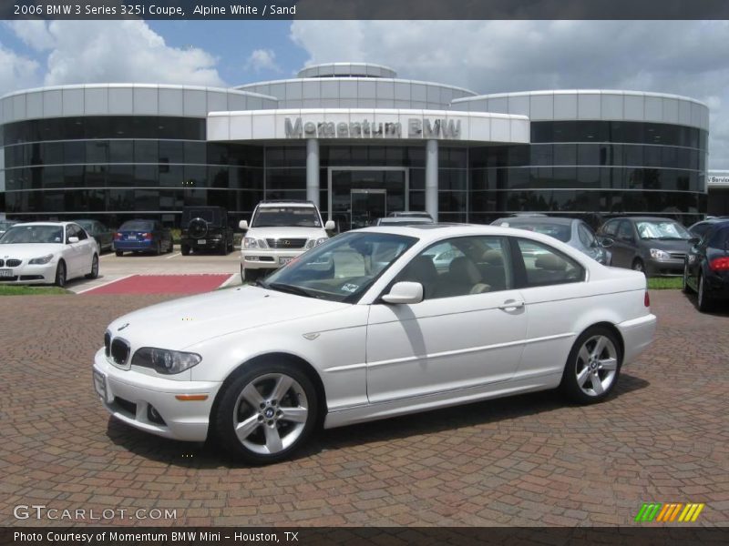 Alpine White / Sand 2006 BMW 3 Series 325i Coupe