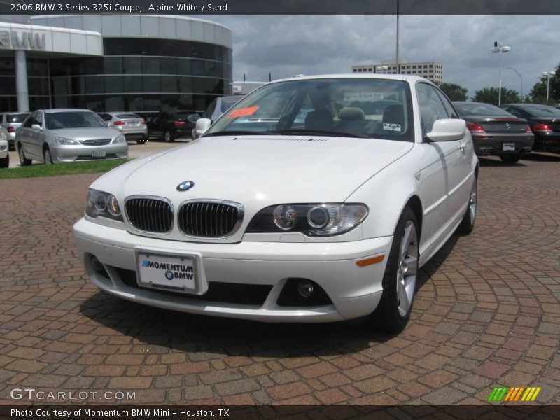 Alpine White / Sand 2006 BMW 3 Series 325i Coupe