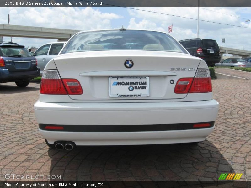 Alpine White / Sand 2006 BMW 3 Series 325i Coupe