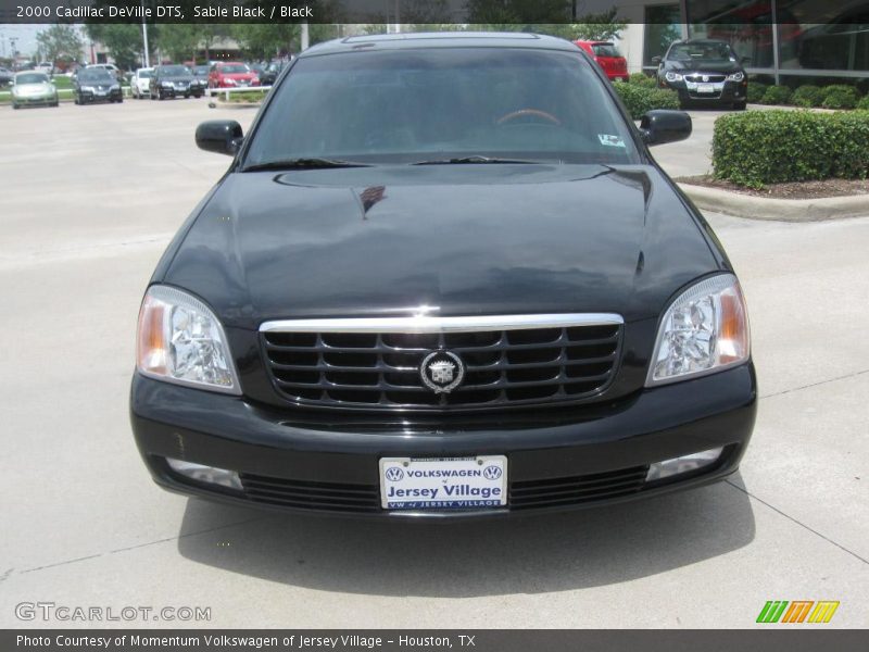 Sable Black / Black 2000 Cadillac DeVille DTS