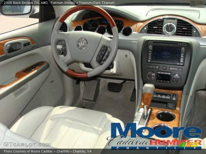 Platinum Metallic / Titanium/Dark Titanium 2008 Buick Enclave CXL AWD