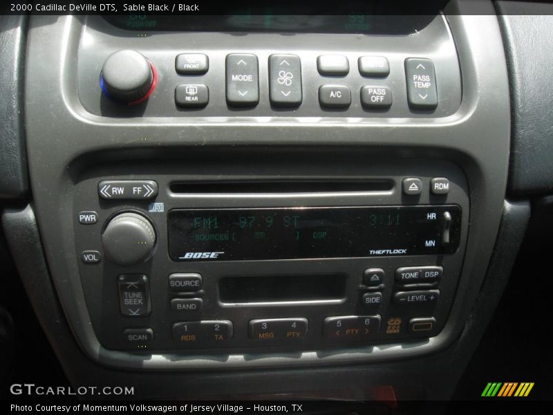 Sable Black / Black 2000 Cadillac DeVille DTS