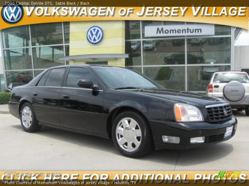 Sable Black / Black 2000 Cadillac DeVille DTS