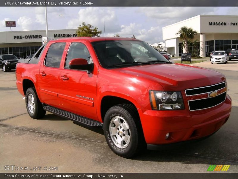 Victory Red / Ebony 2007 Chevrolet Avalanche LT