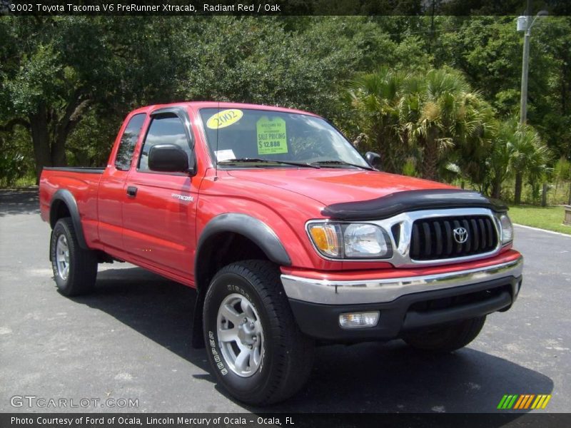 Radiant Red / Oak 2002 Toyota Tacoma V6 PreRunner Xtracab