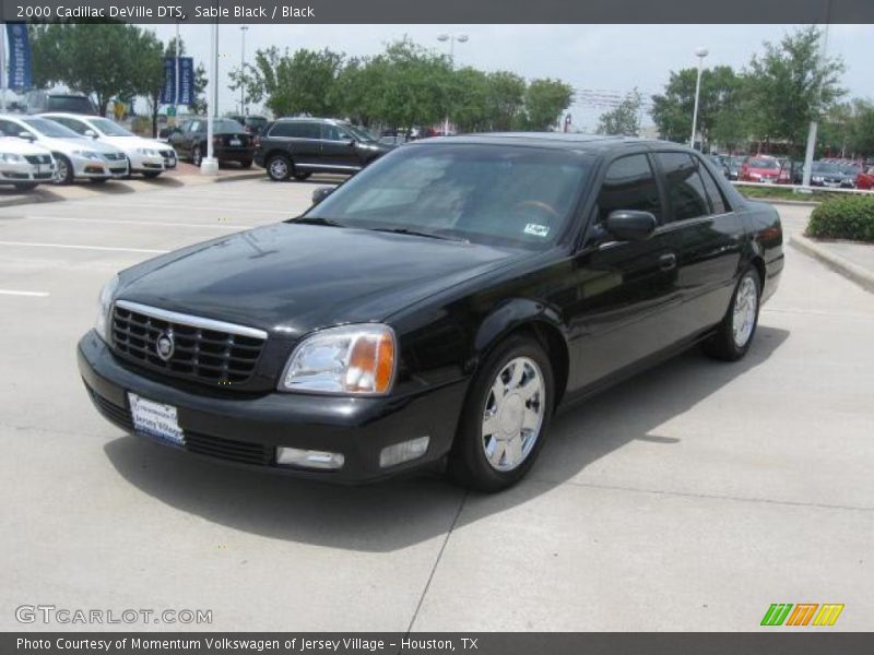 Sable Black / Black 2000 Cadillac DeVille DTS