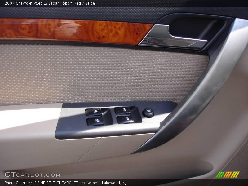 Sport Red / Beige 2007 Chevrolet Aveo LS Sedan