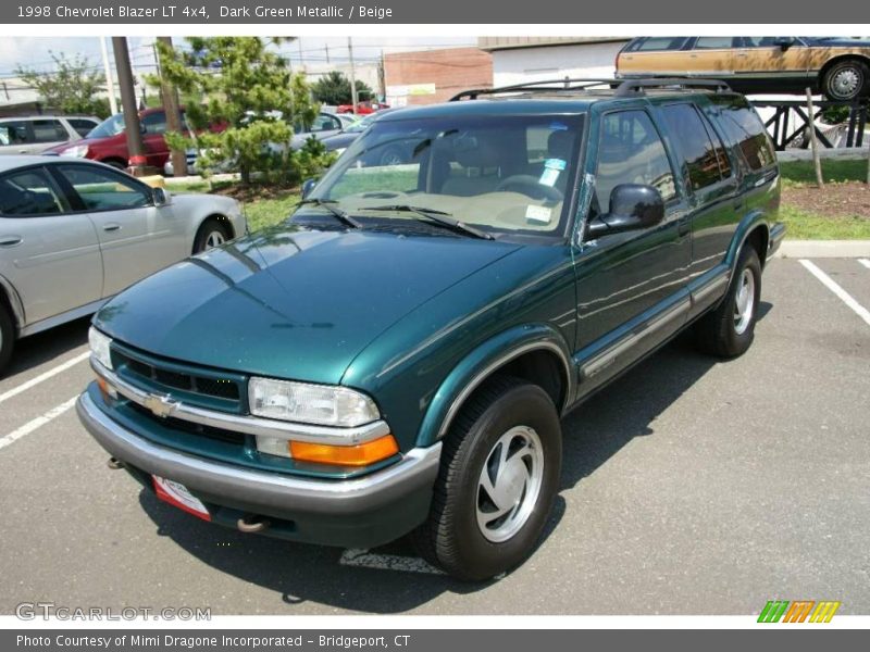 Dark Green Metallic / Beige 1998 Chevrolet Blazer LT 4x4